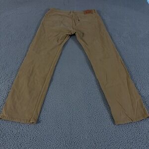 Levis Jeans Mens 34x32 Tan 505 Regular Fit Straight Mid Rise Denim Cotton Preppy